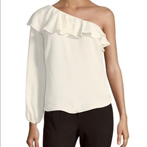New with tags satin style one shoulder blouse